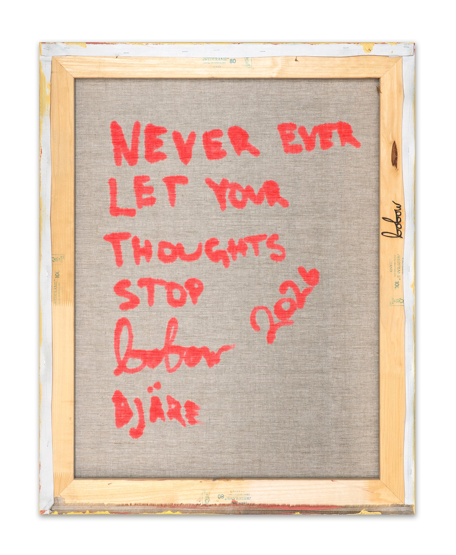 Never ever let your thoughts stop - Oil on linen – Bobo Wallmansson